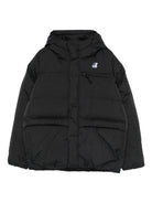 Giubbino Le Vrai 4.0 Aurele per bambino K-Way Kids nero con chiusura frontale nascosta K6141CW USY K-WAY KIDS 