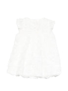 Abito per neonata La Stupenderia bianco con dettagli floreali 2CCAB66 X04 LA STUPENDERIA 