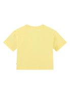 T-shirt per bambina Molo Reinette giallo con ricamo a fiori 2S25A210 3935 MOLO 