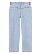 Pantaloni per bambina Billieblush azzurro con tacshe decorate U21878 Z18 BILLIEBLUSH 