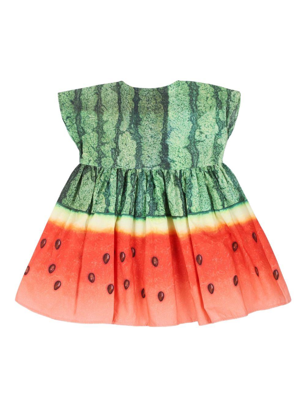 Abito per bambina Molo multicolore con stampa grafica all-over 4S25E111 9325 MOLO 