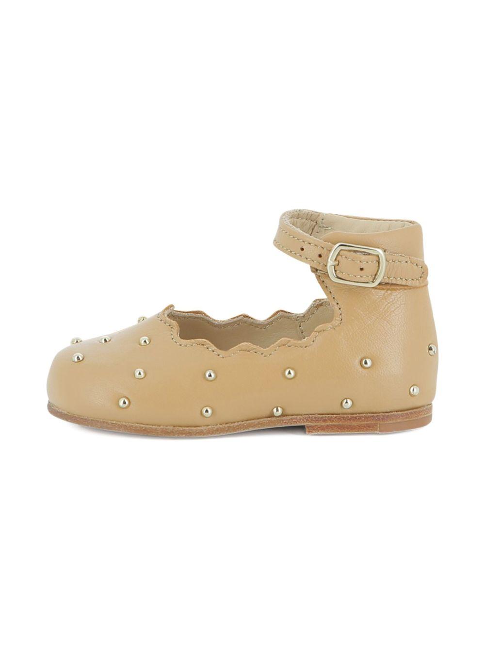 Ballerine per bambina Chloé Kids beige con orlo a smerlo C20729 31C CHLOE' KIDS 
