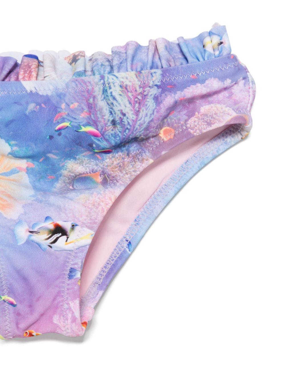 Bikini per neonata Molo viola con fantasia acquario 8S25P101NB 9239 MOLO 