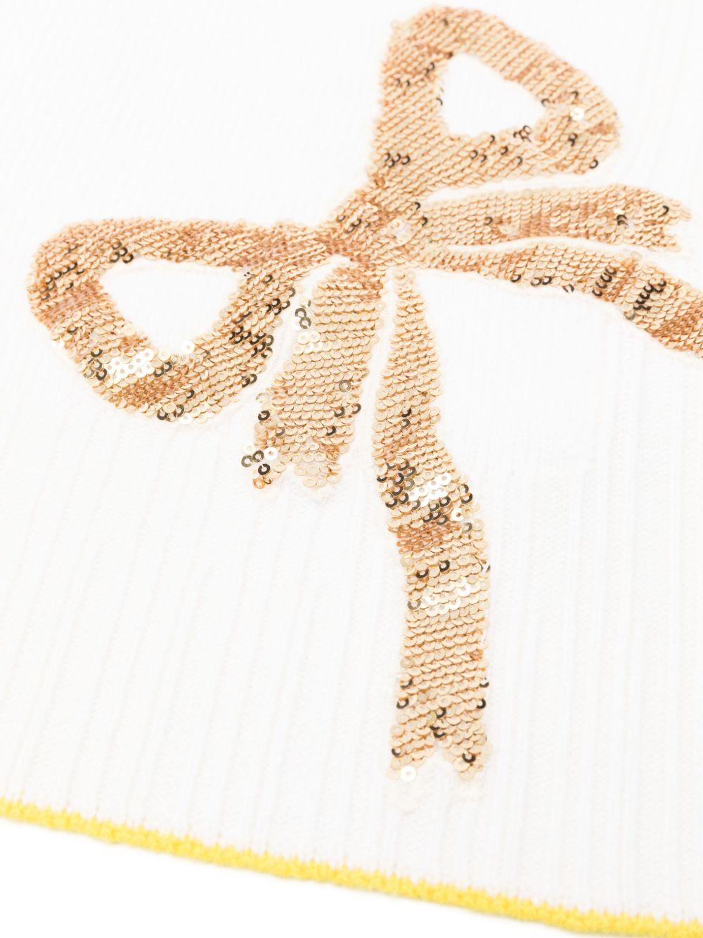 Coperta per neonati Gensami Kids bianca con motivo a fiocco COP-FIOC-WE OFF WHITE GENSAMI 