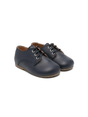 Eli1957 blue first steps shoes for newborns with laces