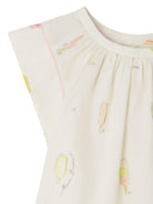 Blusa Alisia per neonata Bonpoint bianco con stampa grafica all-over S05XBLW00016 604 BONPOINT 