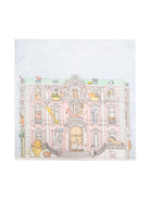 Coperta Monceau Mansion per neonati Atelier Choux azzurra con stampa stile illustrazione CA-CQ-MOM A-U ATELIER CHOUX PARIS 
