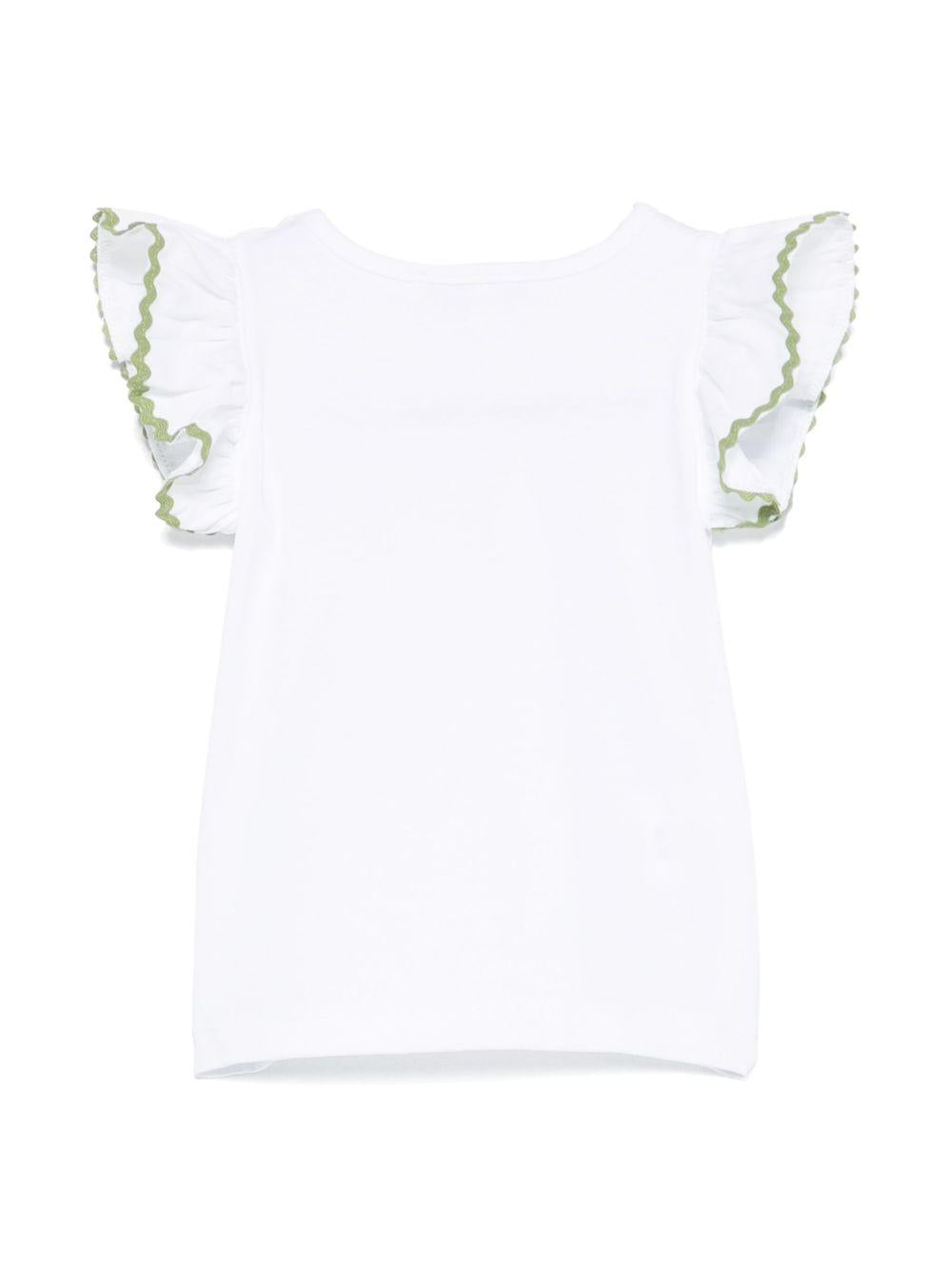 Top per neonata Mariella Ferrari bianco con dettaglio a smerlo TSC3 500 P005 MARIELLA FERRARI 