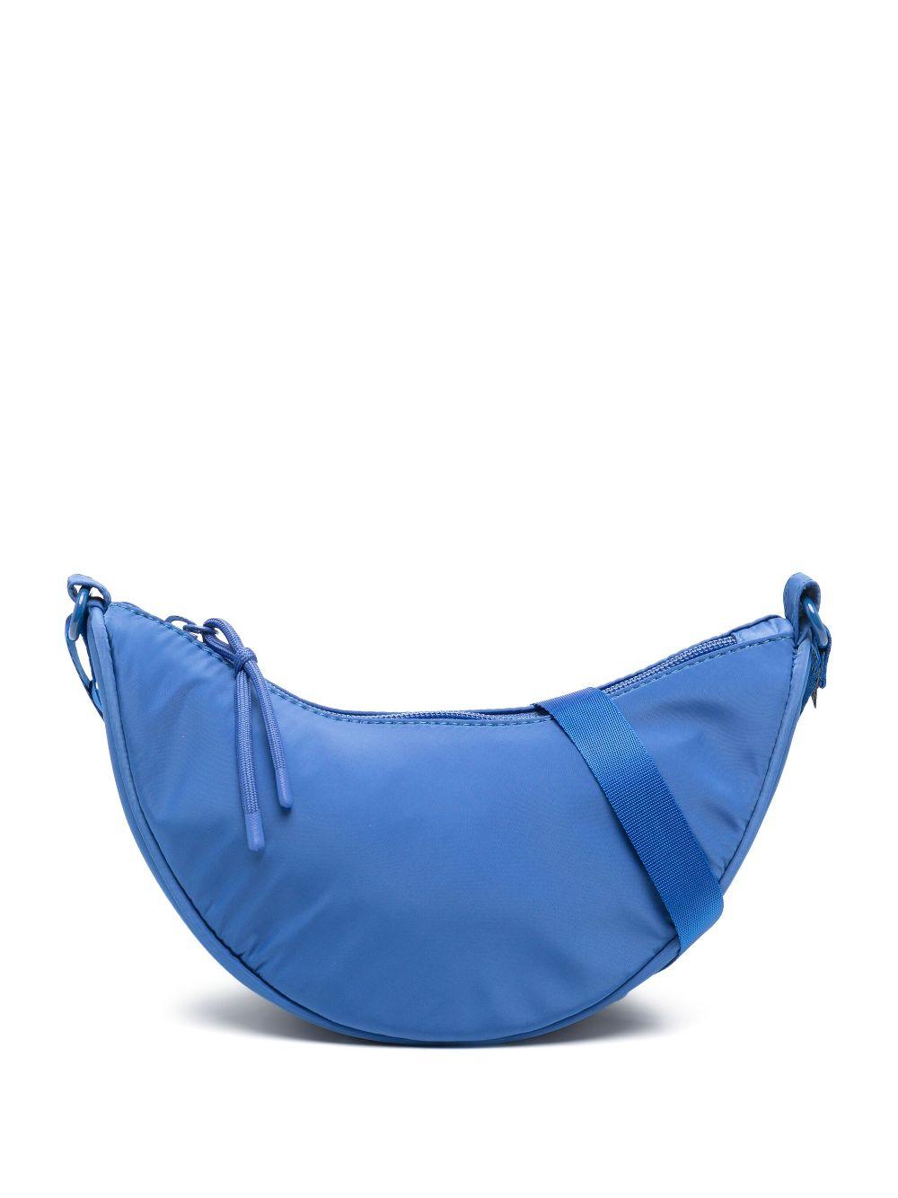 Borsa a spalla per bambina Molo Crescent azzurro con chiusura superiore con zip 7S25V109 8767 MOLO 