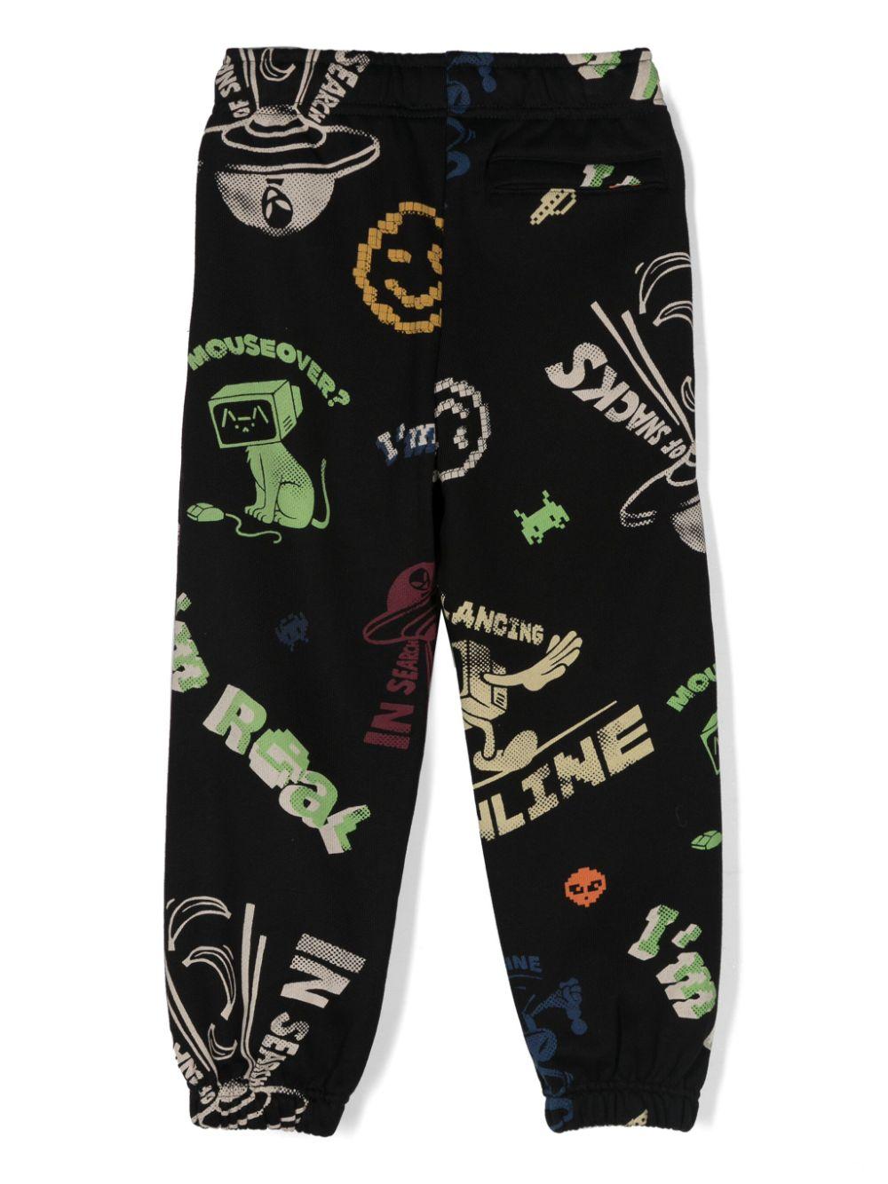 Pantaloni sportivi Adan per bambino Molo nero con dettaglio tasca finta 1W24I204 9195 MOLO 