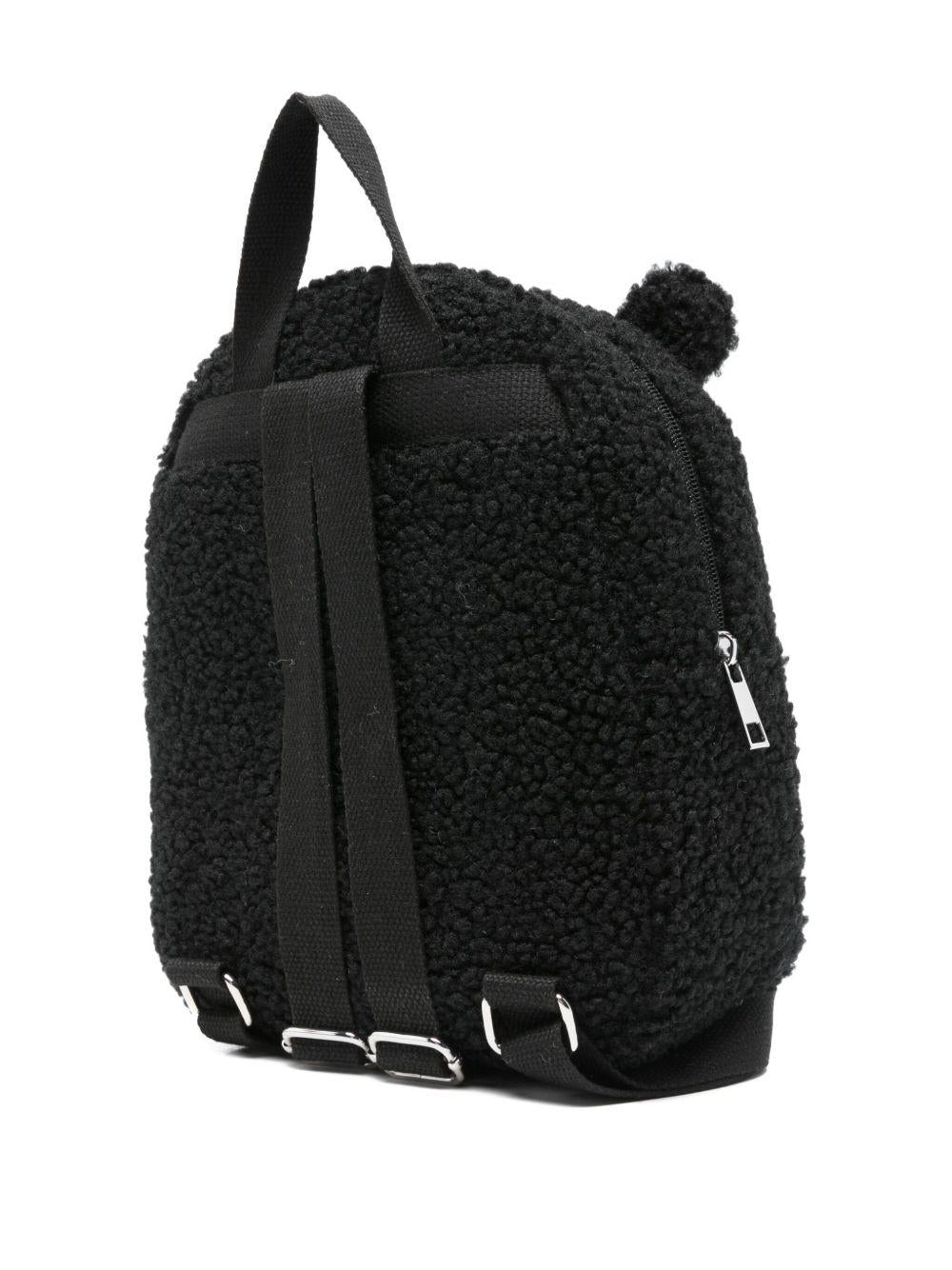 Zaino per bambini MC2 Saint Barth Kids nero a forma di panda PLU0002 00278I MC2 ST. BARTH KIDS 