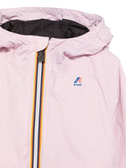Impermeabile per bambina K Way Kids P. Le Vrai Claude 4.0 rosa con cappuccio - Rubino Kids