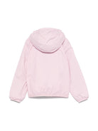 Impermeabile per bambina K Way Kids P. Le Vrai Claude 4.0 rosa con cappuccio - Rubino Kids
