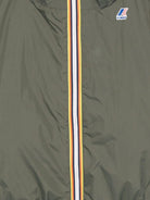 Impermeabile per bambina K Way Kids P. Le Vrai Claude 4.0 verde militare con cappuccio - Rubino Kids