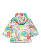 Impermeabile per neonata Stella McCartney Kids multicolore con stampa grafica - Rubino Kids