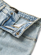 Jeans Aiden per bambina Molo denim con design a cinque tasche - Rubino Kids