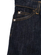 Jeans dritti per bambino Paolo Pecora Kids denim scuro con design a cinque tasche - Rubino Kids