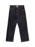 Jeans dritti per bambino Paolo Pecora Kids denim scuro con design a cinque tasche - Rubino Kids