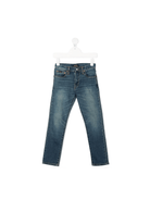 Jeans dritti per bambino Ralph Lauren Kids in denim modello con vita media - Rubino Kids