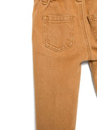 Jeans Leo Teddy per neonato Moschino Kids beige con passanti per cintura - Rubino Kids