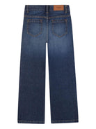 Jeans per bambina Chloé Kids denim con baffatura - Rubino Kids