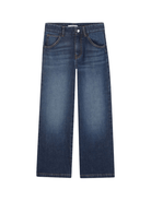 Jeans per bambina Chloé Kids denim con baffatura - Rubino Kids