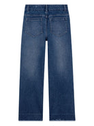 Jeans per bambina Chloé Kids denim con tasche applicate - Rubino Kids