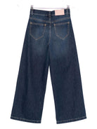 Jeans per bambina Elisabetta Franchi La Mia Bambina denim con stampa logo - Rubino Kids