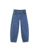 Jeans per bambina Givenchy Kids in denim con design a cinque tasche - Rubino Kids