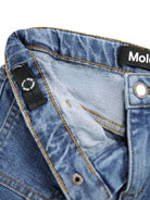 Jeans per bambina Molo Adina in denim con tasche frontali applicate - Rubino Kids