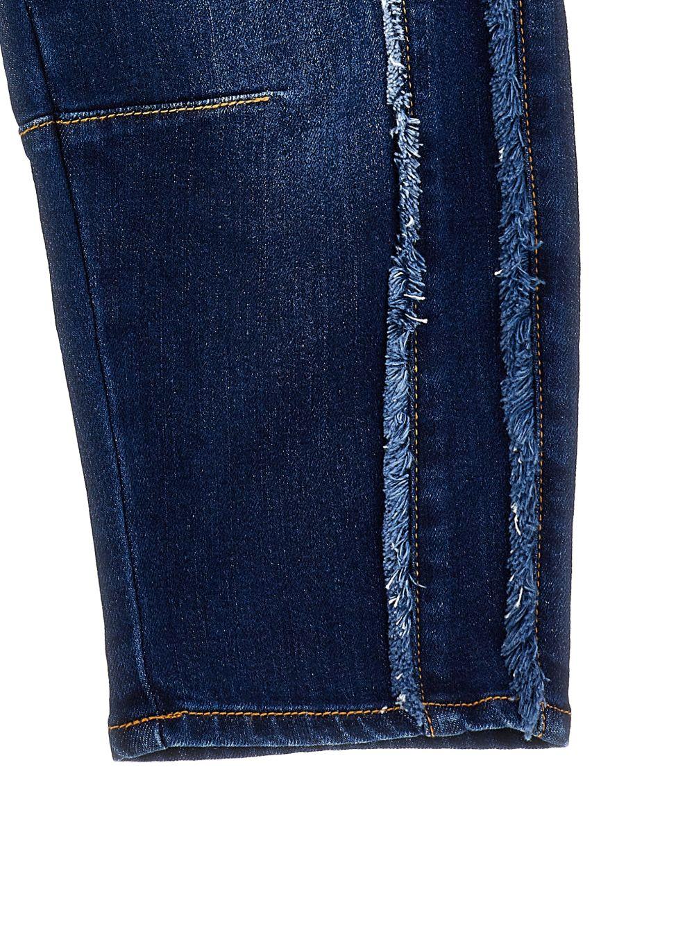 Jeans per bambina Monnalisa x Hello Kitty in denim con applicazione - Rubino Kids