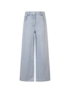 Jeans per bambina Stella McCartney Kids denim con logo sul retro - Rubino Kids