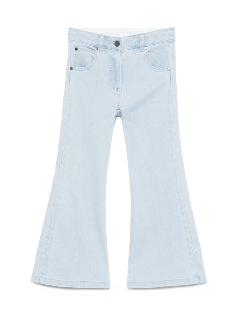 Jeans per bambina Stella McCartney Kids in denim con gamba a zampa - Rubino Kids