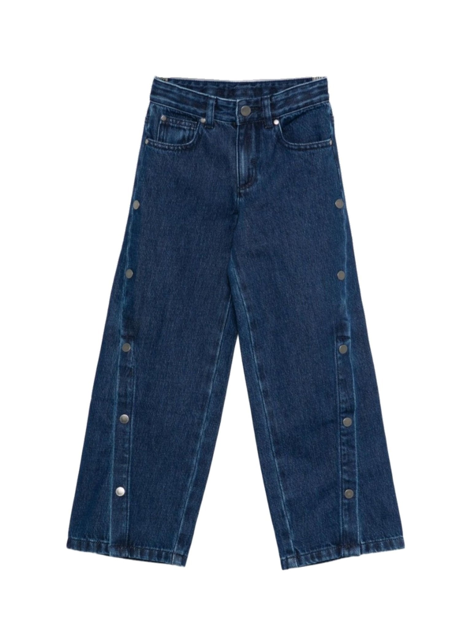 Jeans per bambina Stella McCartney Kids in denim con gamba ampia - Rubino Kids