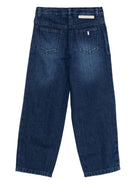 Jeans per bambina Stella McCartney Kids in denim con ricami - Rubino Kids