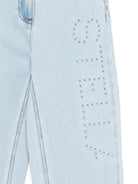 Jeans per bambina Stella McCartney Kids in denim con ricamo - Rubino Kids