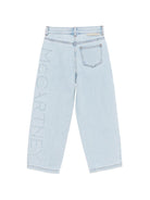 Jeans per bambina Stella McCartney Kids in denim con ricamo - Rubino Kids