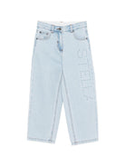 Jeans per bambina Stella McCartney Kids in denim con ricamo - Rubino Kids