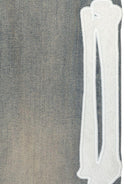 Jeans per bambino Amiri Kids denim con applicazione con ossa - Rubino Kids