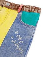 Jeans per bambino Bobo Choses in denim con design color - block - Rubino Kids