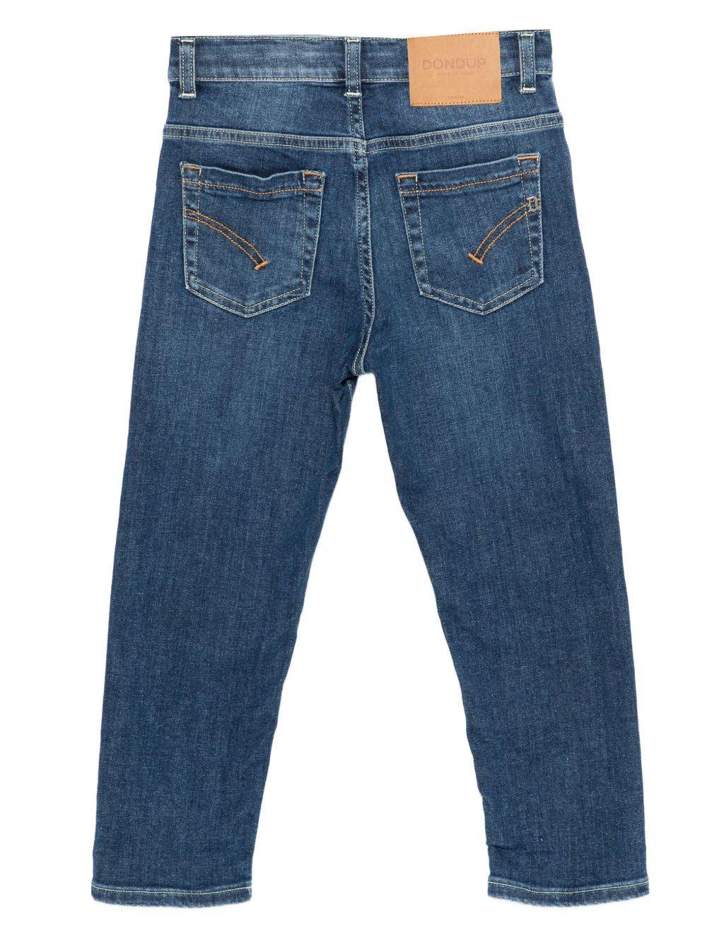 Jeans per bambino Dondup Kids denim con design a cinque tasche - Rubino Kids