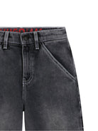 Jeans per bambino Hugo Kids grigi con effetto schiarito - Rubino Kids