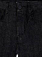 Jeans per bambino Karl Lagerfeld Kids nero con design a vita alta - Rubino Kids