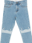 Jeans per bambino Stella McCartney Kids in denim con stampa grafica - Rubino Kids