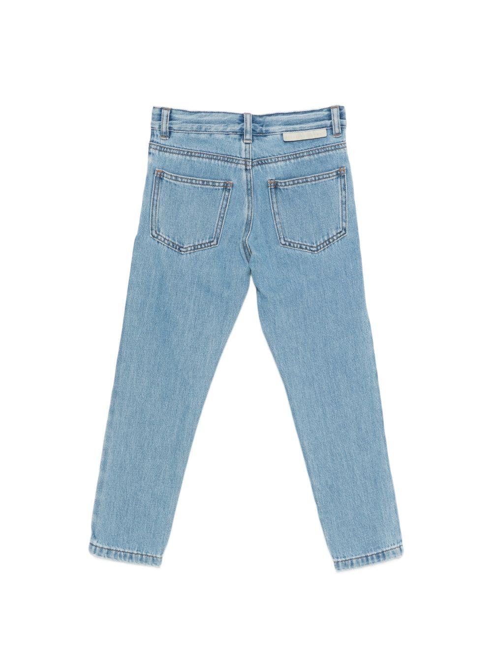 Jeans per bambino Stella McCartney Kids in denim con stampa grafica - Rubino Kids