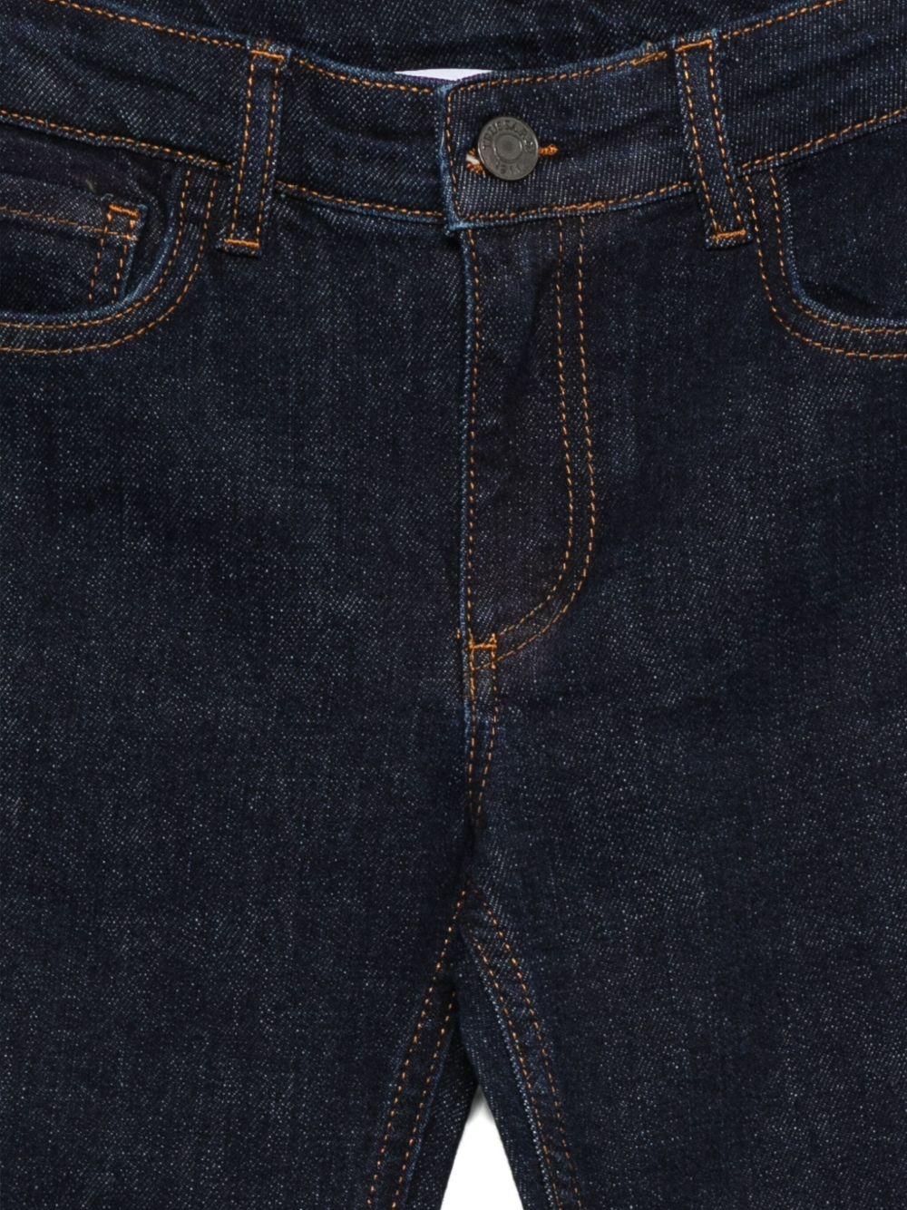 Jeans per bambino TRUSSARDI JUNIOR in denim con design a cinque tasche - Rubino Kids