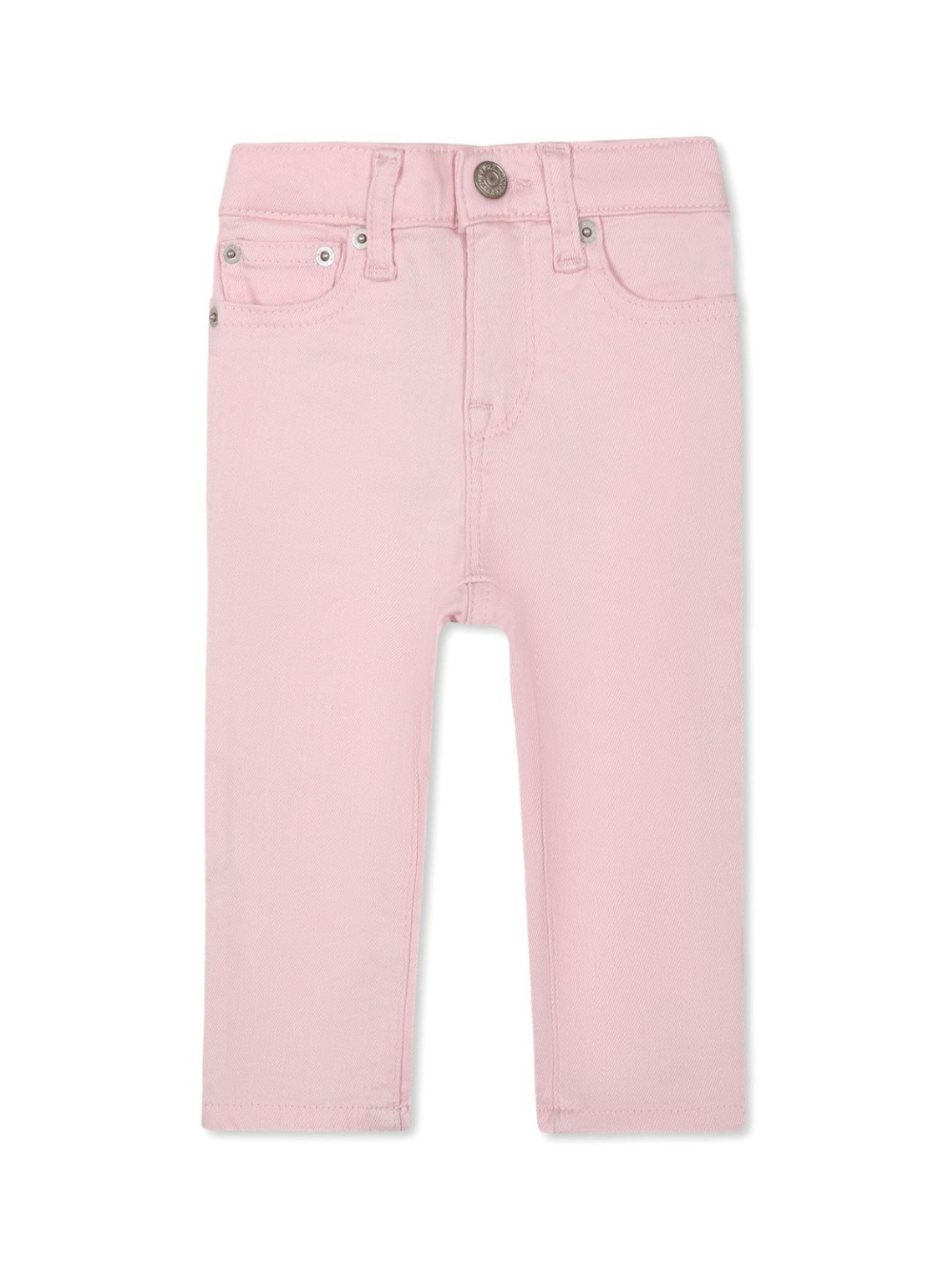 Jeans per neonata Ralph Lauren Kids rosa con applicazione - Rubino Kids