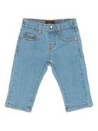 Jeans per neonato John Richmond Junior in denim con logo sul retro - Rubino Kids
