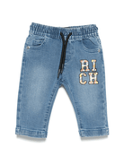 Jeans per neonato John Richmond Junior in denim con stampa - Rubino Kids