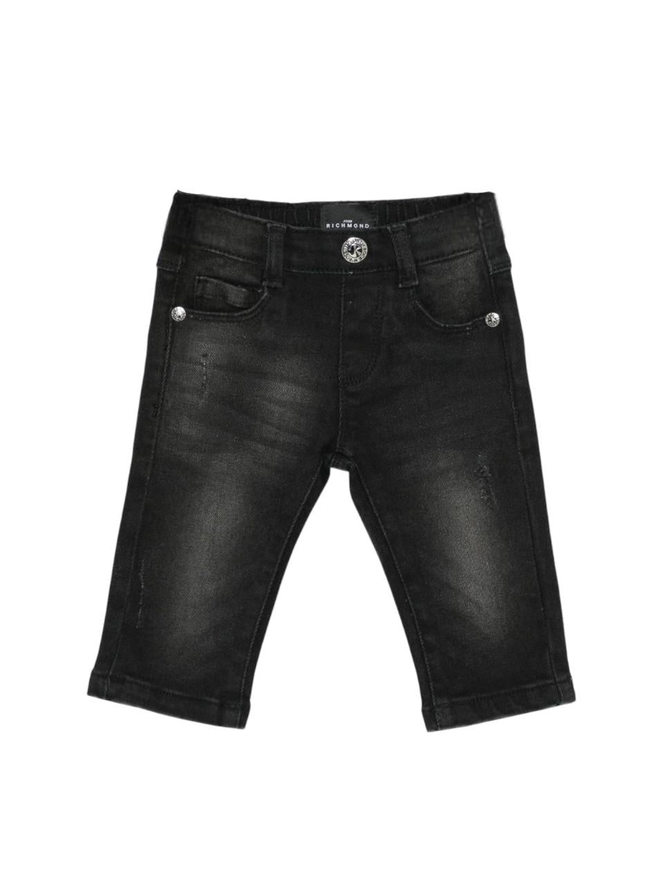 Jeans per neonato John Richmond Junior neri con dettaglio logo - Rubino Kids